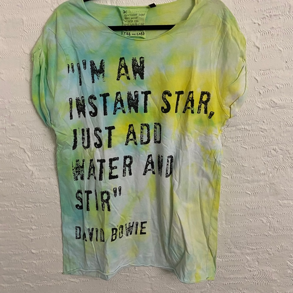 David Bowie hand dyed t shirt